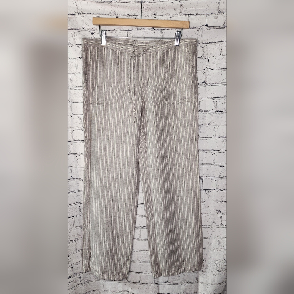 Victoria's Secret Wide Leg Linen Blend Lounge Beach Boho Pants Size 6